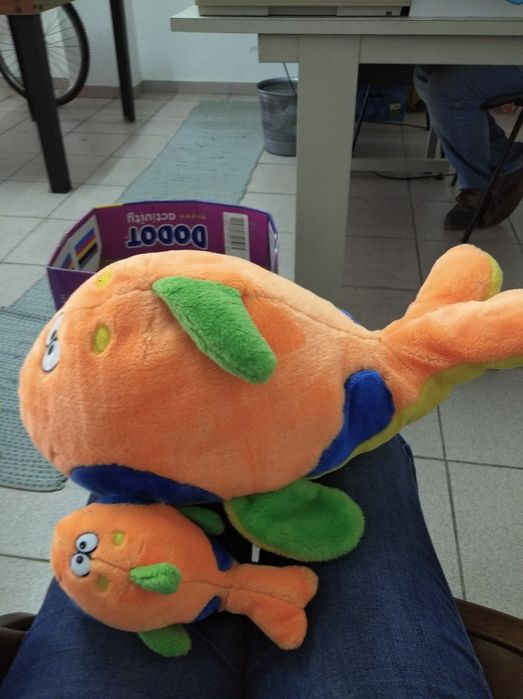 Peluche peixes cor de laranja