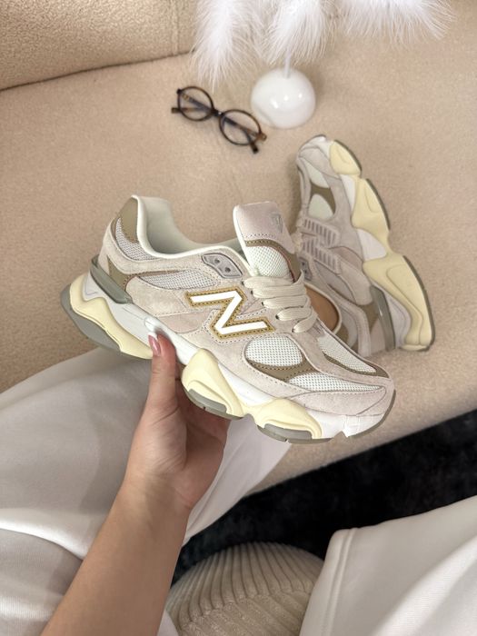 Кросівки жіночі New Balance 9060 бежеві замшеві | кроссовки женские NB