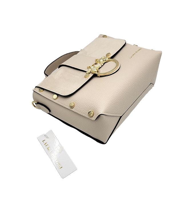 Torebka kuferek LAURA BIAGGI pszczółki beż