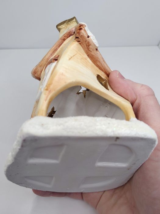 Подсвечник домик зимний новогодний светильник керамика