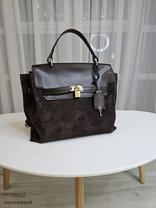 Сумка жвноча з натур замші