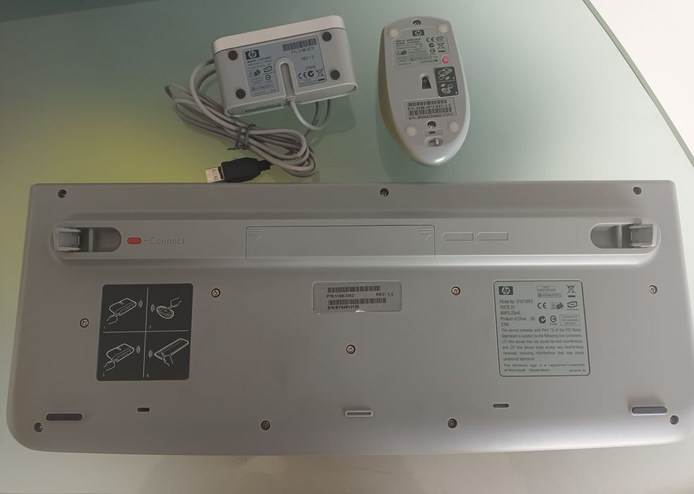 Teclado HP wireless + rato