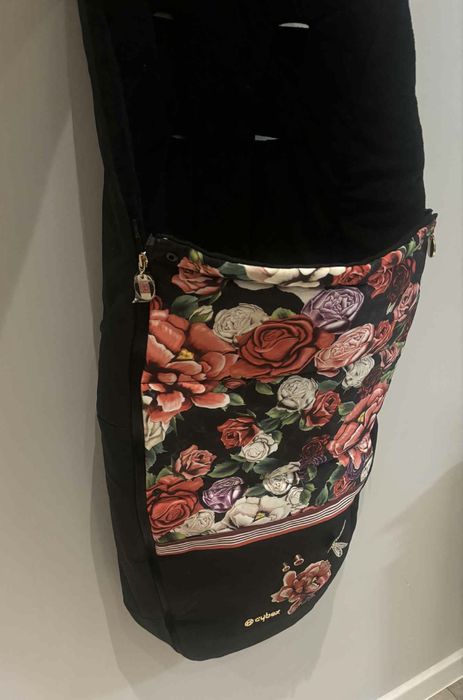 Zestaw Wózek Cybex Priam Bloosom Dark Fotelik Baza Gondola Spacerówka