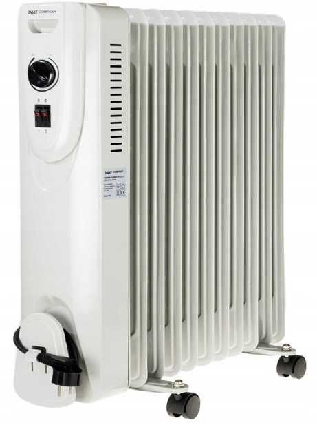 Wydajny grzejnik olejowy 11 Żeber 2500W Elektryczny Olejak
