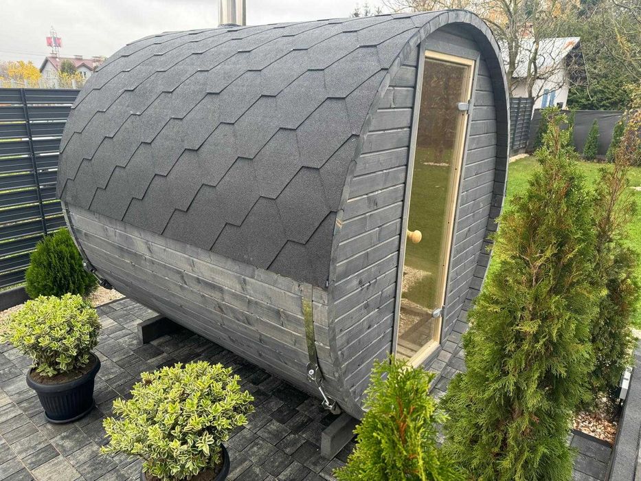 Sauna ogrodowa beczka 2mb ZRÓB TO SAM !!!