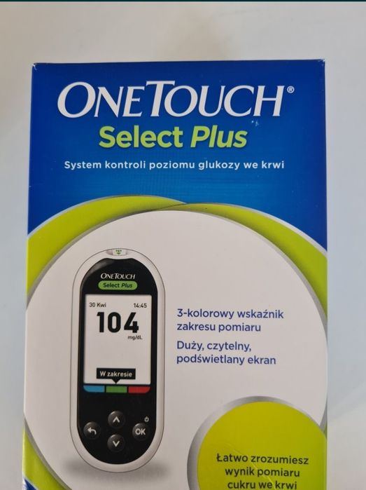 Nowy Elektroniczny Glukometr One Touch Select plus CERA-check Viva che