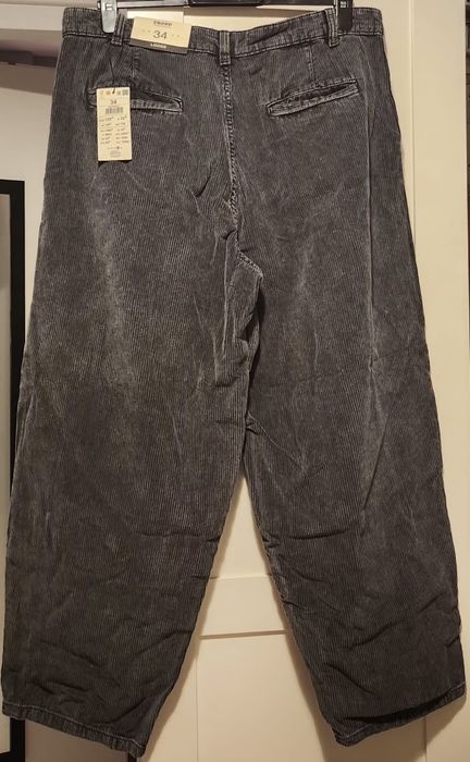 Spodnie męskie sztruksowe baggy