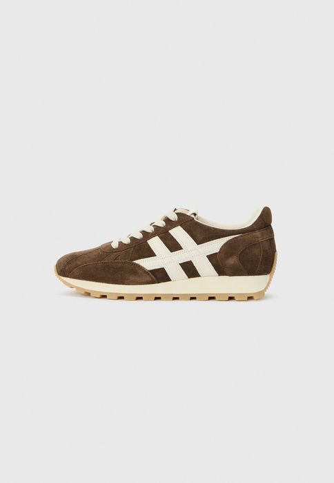 Hogan 43 Buty Męskie Brązowe Skórzane High Premium Logo T612