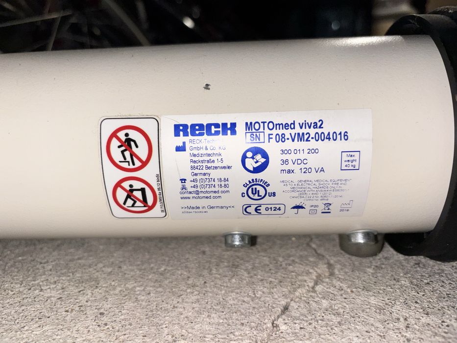 RECK MOTOmed viva2 light | Bicicleta Terapêutica Elétrica para Reabilitação/Fisioterapia