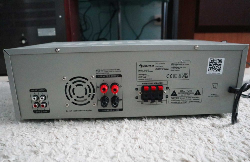 Новый Усилитель звука проигрыватель Auna AMP3800bt  Bluetooth USB и SD