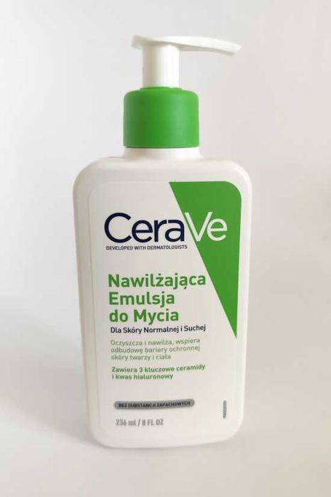 CeraVe Nawilżająca Emulsja do Mycia Twarzy i Ciała Dla Skóry Normalnej i Suchej