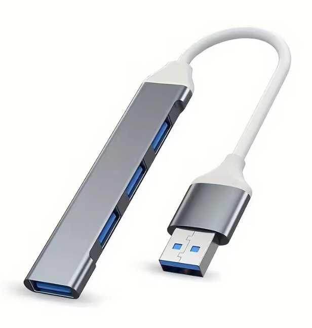 HUB USB 4 Portas corpo em alumínio