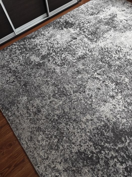 Килим ковер сірий абстракція 2.5м*3.0 м витебск чорно-білий