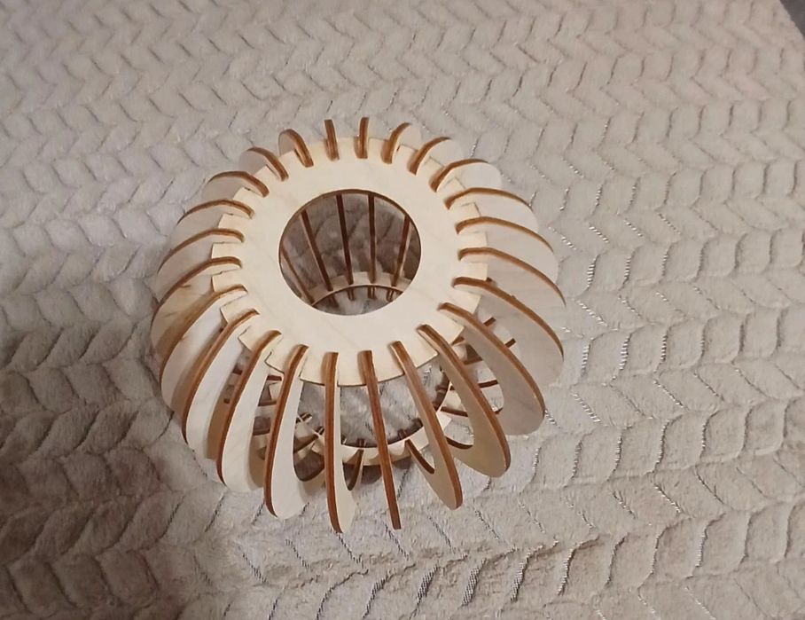 Klosz drewniany kulka