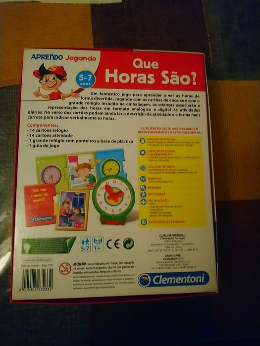 Clementoni Educational Clock-Learning Game423755618326292481