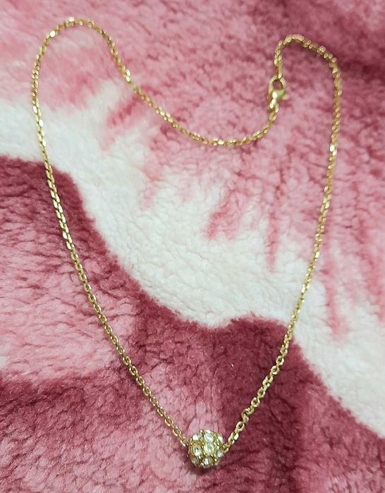 Colar com banho a Prata c/Pedrarias