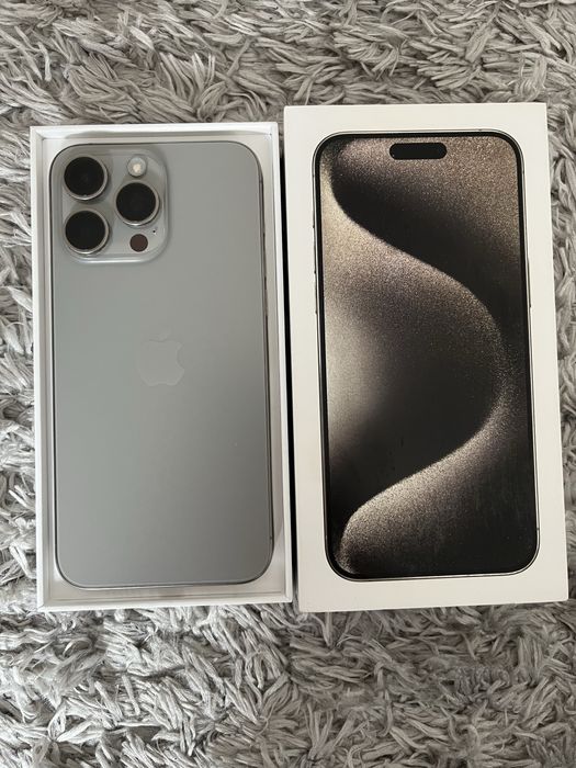 iPhone 15 Pro Max 256GB Natural Titanium – Idealny, 86%