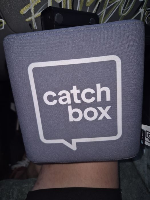 Catch box microfone