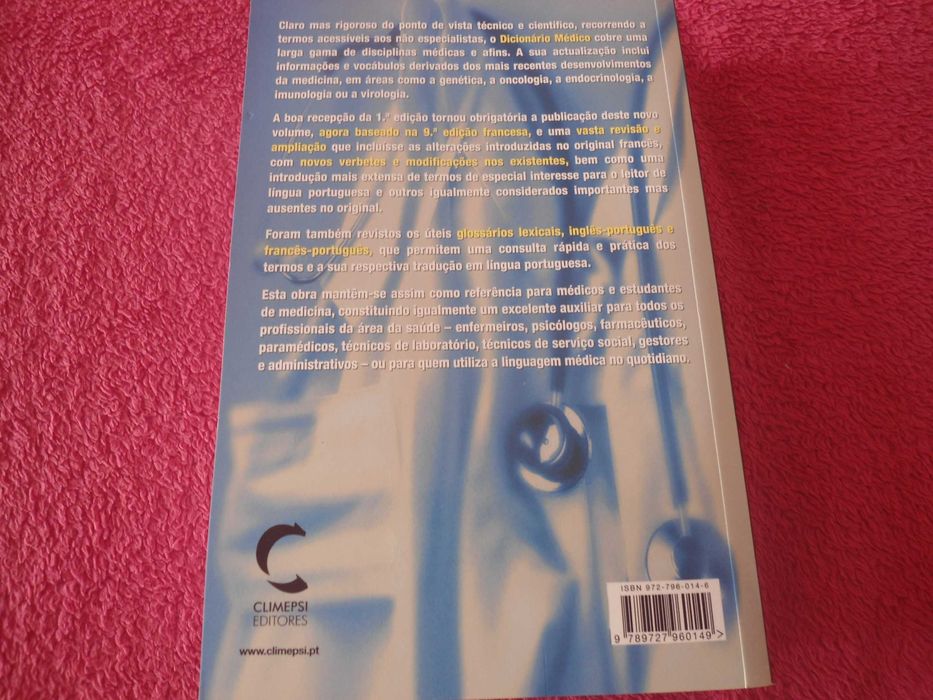 Dicionário Médico-L. Manuila, A.Manuila, P.Lewalle e M. Nicoulin