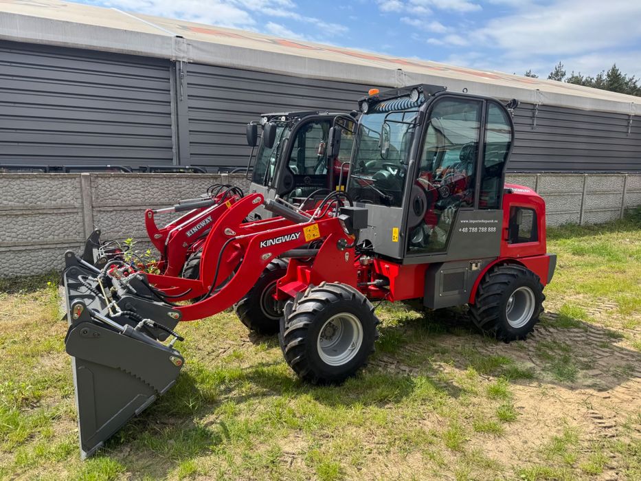 Ładowarka kołowa przegubowa PRO udźwig 1600 kg + transport osprzęt