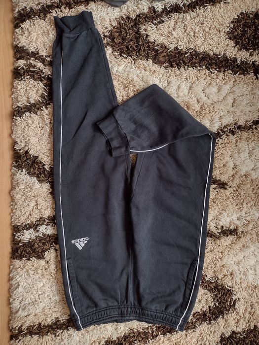 Męskie spodnie dresowe Adidas r.S czarny bawełna