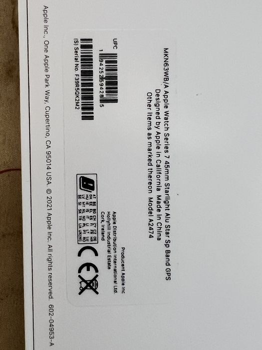Zegarek Apple Watch 7 45mm duży zestaw