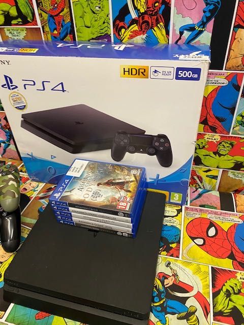 Sony Ps4 slim 1tb +5xAssassins Creed Pad x1 Gw12m Raty Szczecin Ufogames
