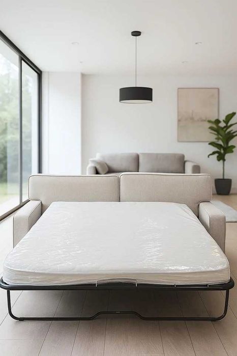 sofá cama novo com colchão - entrega gratuita