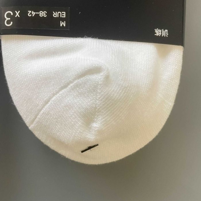 Zestaw skarpetek unisex Nike – 6 par bawełnianych,białych,komfortowych