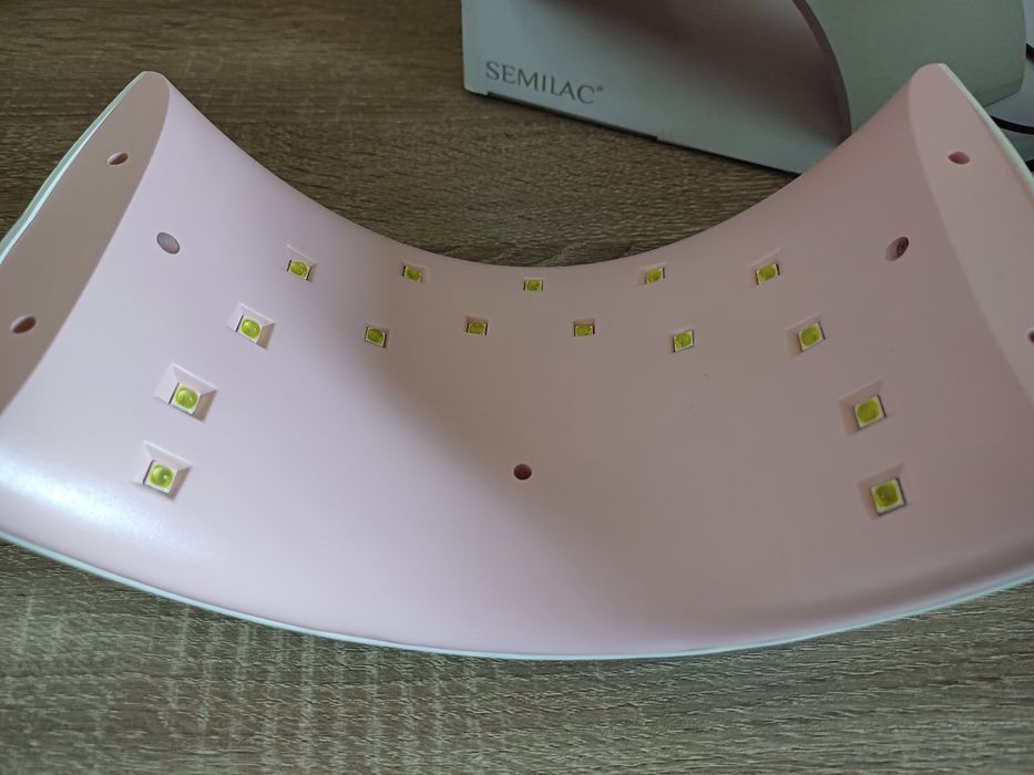 Nowa lampa UV LED Semilac 24W różowa biała