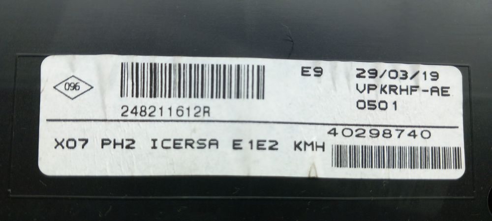 Quadrante / painel de instrumentos RENAULT Twingo III (BCM_)