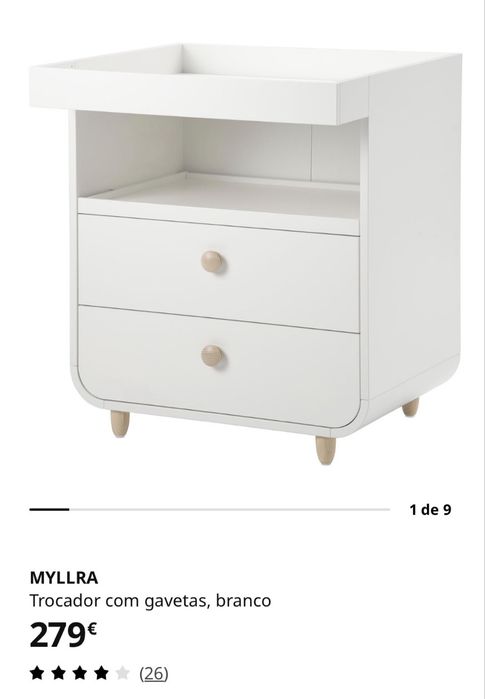 Vendo trocador Ikea MYLLRA