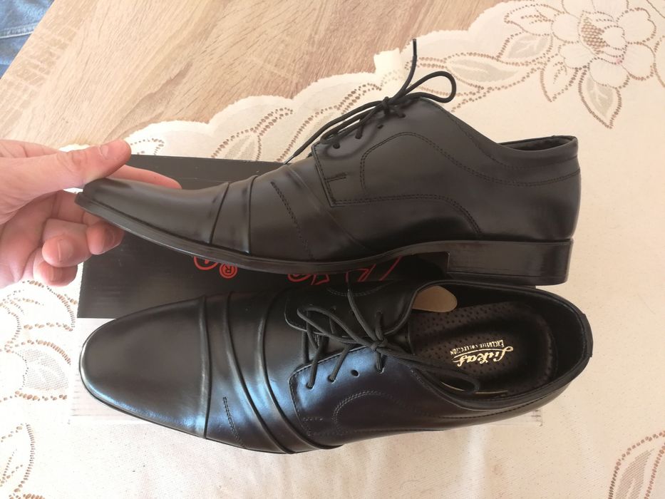 Buty wizytowe Lukas Vistula skóra naturalna męskie
