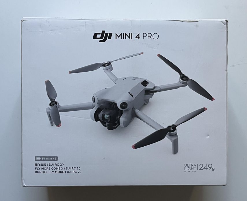 OUTLET DJI Mini 4 Pro RC 2 FV23 Baterie 0 cykli