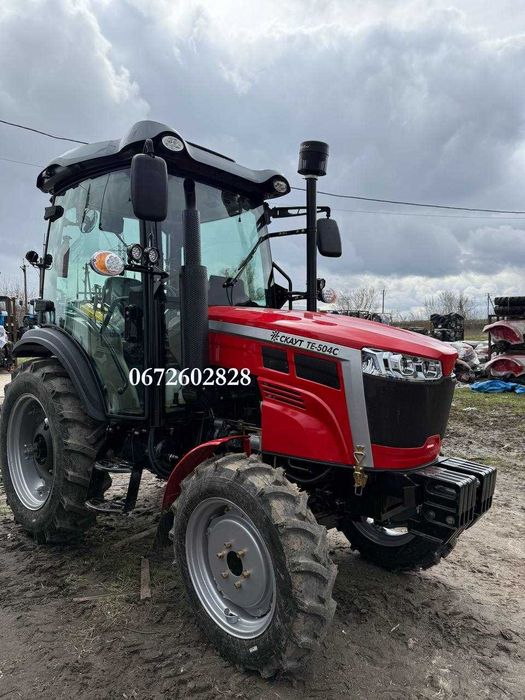 Мінітрактор Скаут TE-504C A/C + Кондиціонер оновлена пластикова кабіна