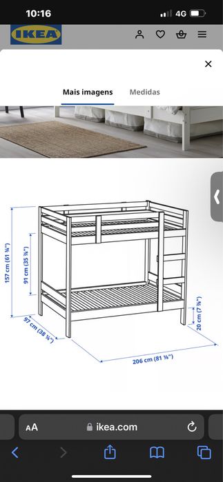 Beliche com colchoes