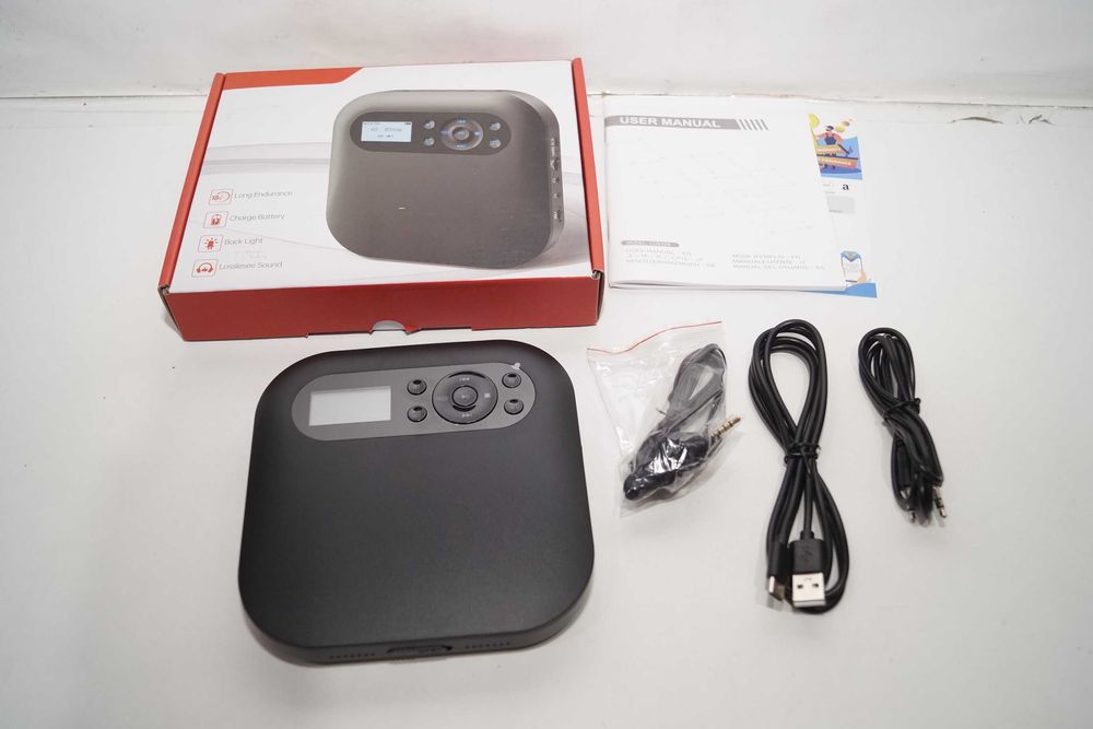 1548 Discman CD522B Odtwarzacz CD Aux FM Bluetooth TF z głośnikami LCD