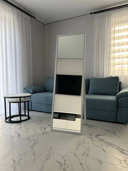 Дзеркало в повний зріст. Напольное/настенное зеркало чёрное, белое