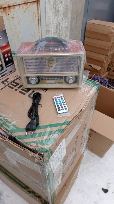 Ретро всехвильовий радіоприймач Meier M-113 BT портативний динамік з р