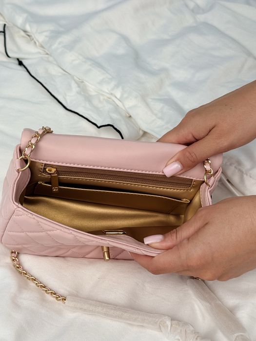 Сумка Chanel Mini 20 Classic Flap Bag in Pink with Gold