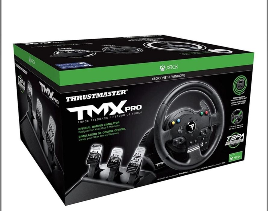 Это новый гоночный руль Thrustmaster для Xbox One и ПК: Thrustmaster TMX с обратной связью по усилию 900 °!