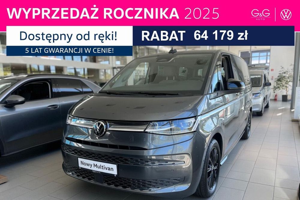 Volkswagen multivan Style L2  2,0 l TDI SCR 150 KM 7-biegowa DSG rozstaw osi: 3124 mm