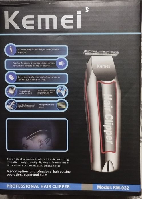 Vendo máquina de cabelo Clipper nova sem fios
