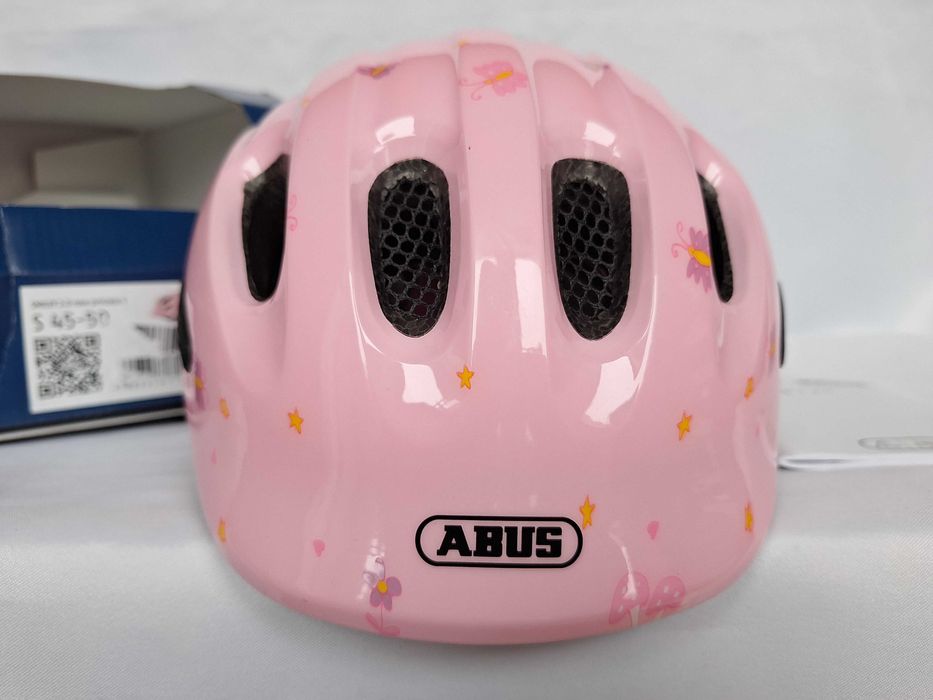 Kask rowerowy dziecięcy Abus Smiley 2.0 Rose Princess S 45-50cm