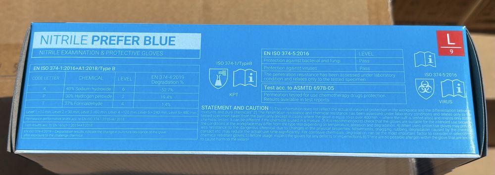 Rękawiczki  nitrylowe