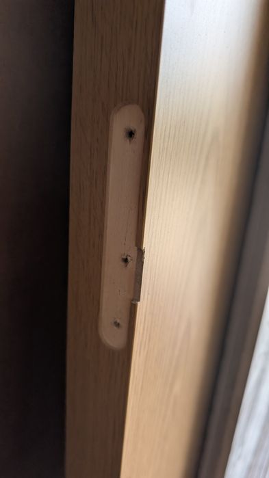Porta 70cm largura nova em carvalho