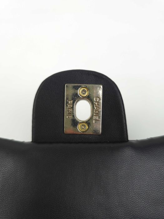 Chanel pikowana torebka czarna damskie