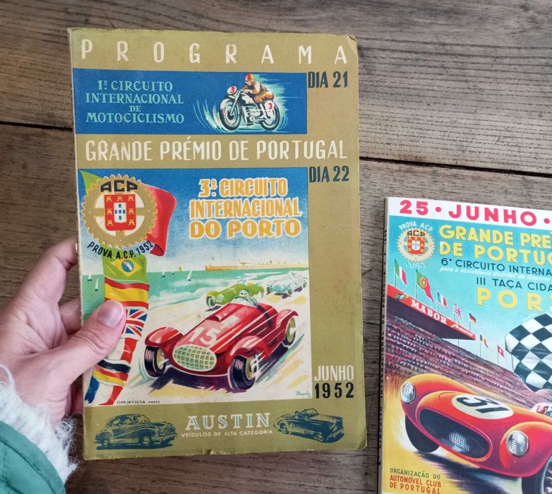 Programas Circuito Automóvel do Porto dos anos 50