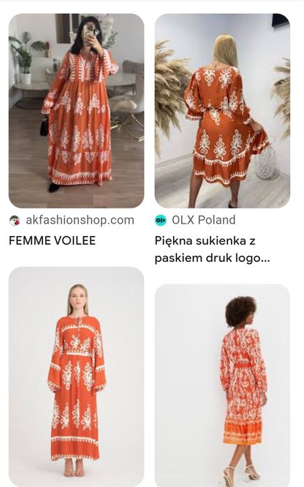 Sukienka maxi w wzory Boho r42/44