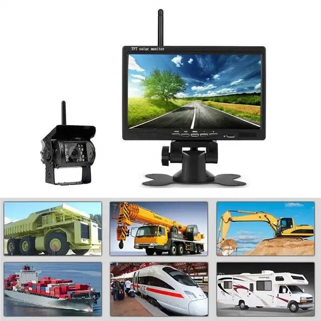 Kit câmara e monitor 7" wireless para autocaravana camiões NOVO